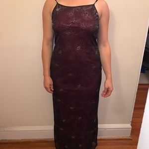 Finesse USA Black Dress with Red Slip